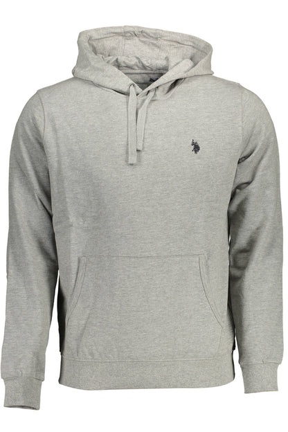 US POLO ASSN. MEN'S GRAY ZIP-UP SWEATSHIRT