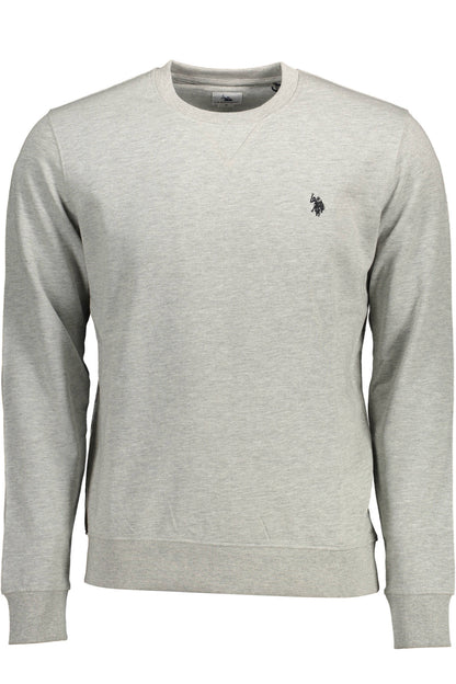 US POLO ASSN. MEN'S GRAY ZIP-UP SWEATSHIRT
