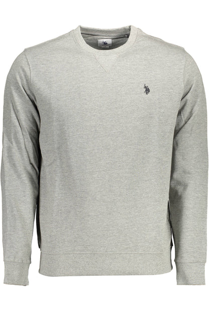 US POLO ASSN. MEN'S GRAY ZIP-UP SWEATSHIRT