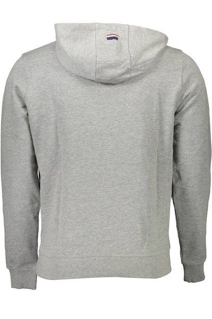 US POLO ASSN. MEN'S GRAY ZIP-UP SWEATSHIRT