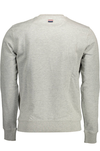 US POLO ASSN. MEN'S GRAY ZIP-UP SWEATSHIRT