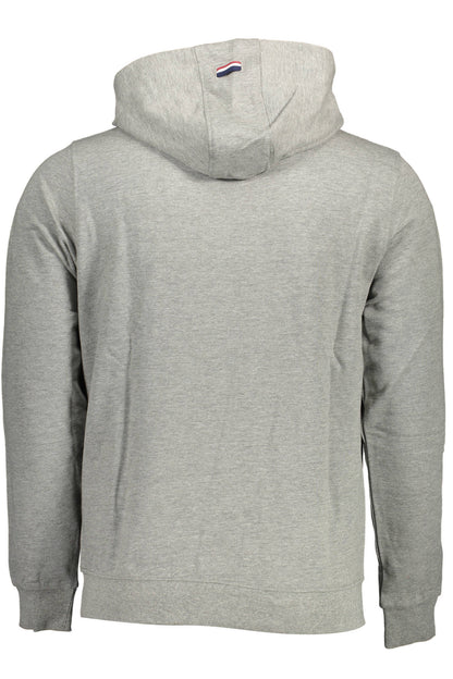 US POLO ASSN. MEN'S GRAY ZIP-UP SWEATSHIRT