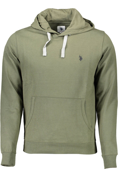 US POLO ASSN. MEN'S GREEN ZIP-UP SWEATSHIRT