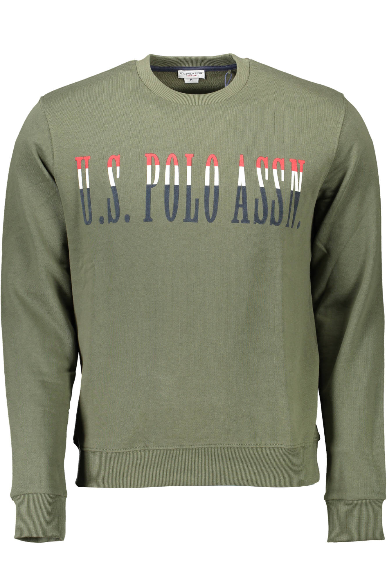 US POLO ASSN. MEN'S GREEN ZIP-UP SWEATSHIRT