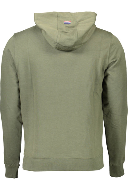 US POLO ASSN. MEN'S GREEN ZIP-UP SWEATSHIRT