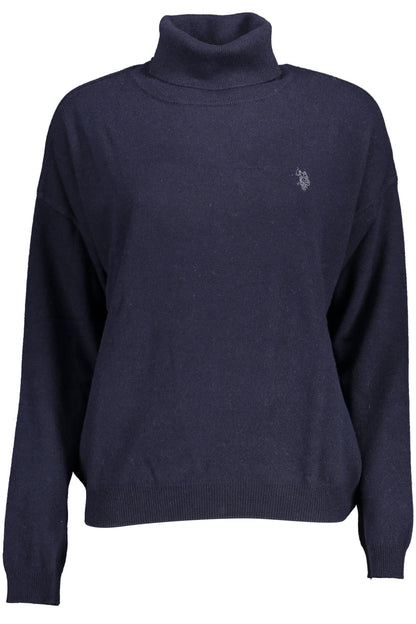 US POLO ASSN. WOMEN'S BLUE TURTLENECK