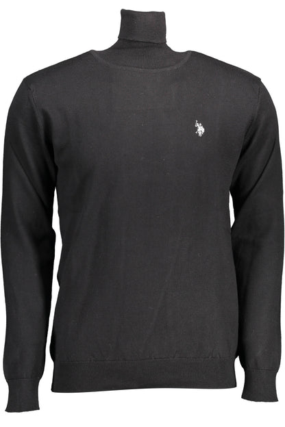 US POLO ASSN. MEN'S BLACK TURTLENECK