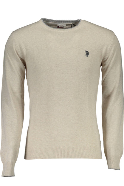 US POLO ASSN. MEN'S BEIGE SWEATER