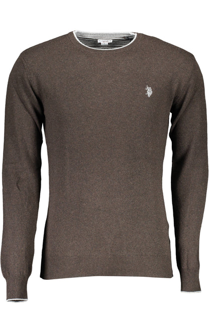 US POLO ASSN. MEN'S BROWN SWEATER