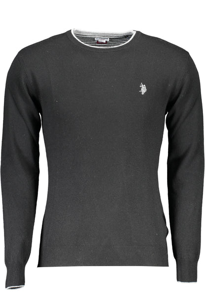 US POLO ASSN. MEN'S BLACK SWEATER
