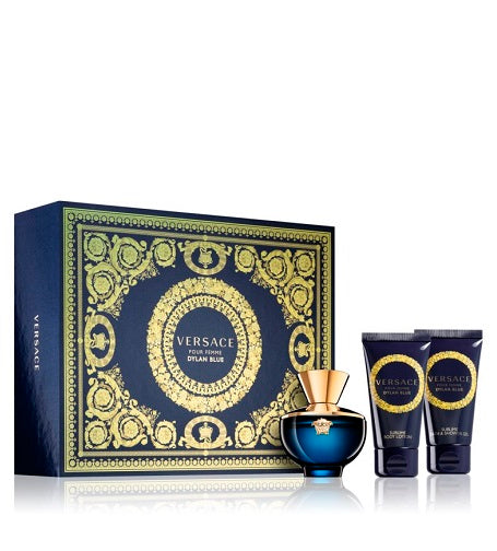 Versace Dylan Blue Pour Femme eau de parfum for women 50 ml + tělové mléko 50 ml + sprchový gel 50 ml gift set