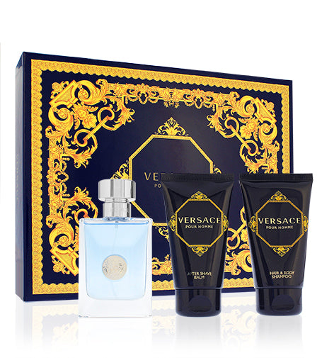 Versace Pour Homme eau de toilette for men 50 ml + balzám po holení 50 ml + sprchový gel 50 ml gift set