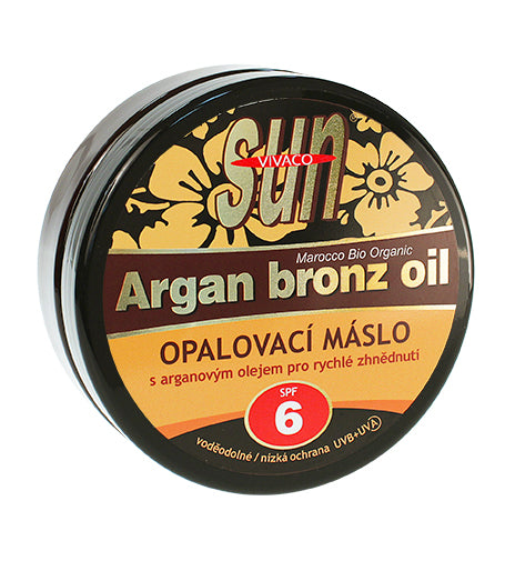 Vivaco SUN Argan Bronz Oil manteca bronceadora con aceite de argán orgánico FPS 6 200 ml
