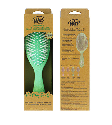 Wet Brush Go Green Treatment & Shine Brush kartáč na vlasy Tea Tree
