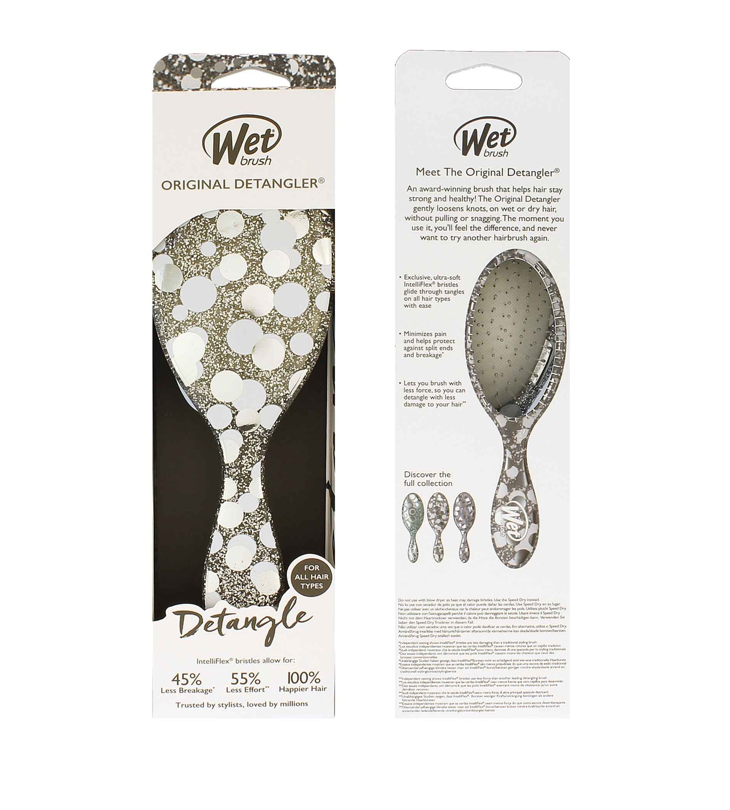 Wet Brush Original Detangler Groovy Disco Silver