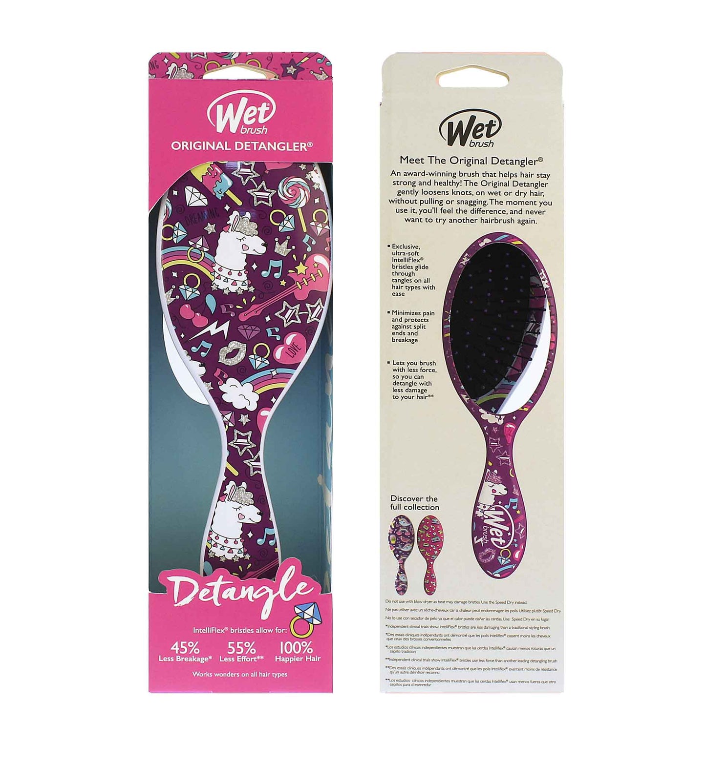 Wet Brush Original Detangler Happy Hair kartáč na vlasy Llama