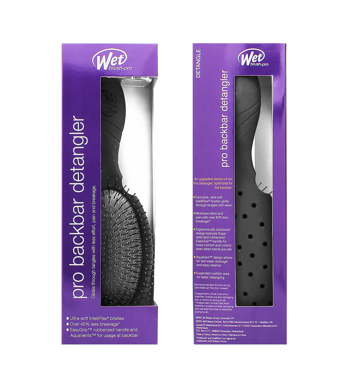 Wet Brush Pro Backbar Detangler Black