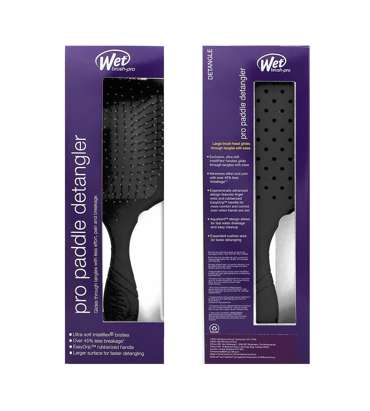 Wet Brush Pro Paddle Detangler Black