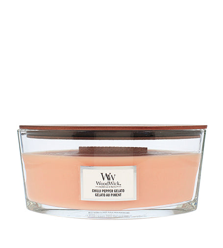 WoodWick Chilli Pepper Gelato scented candle with wooden wick 453,6 g