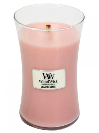 WoodWick Coastal Sunset scented candle with wooden wick 609,5 g