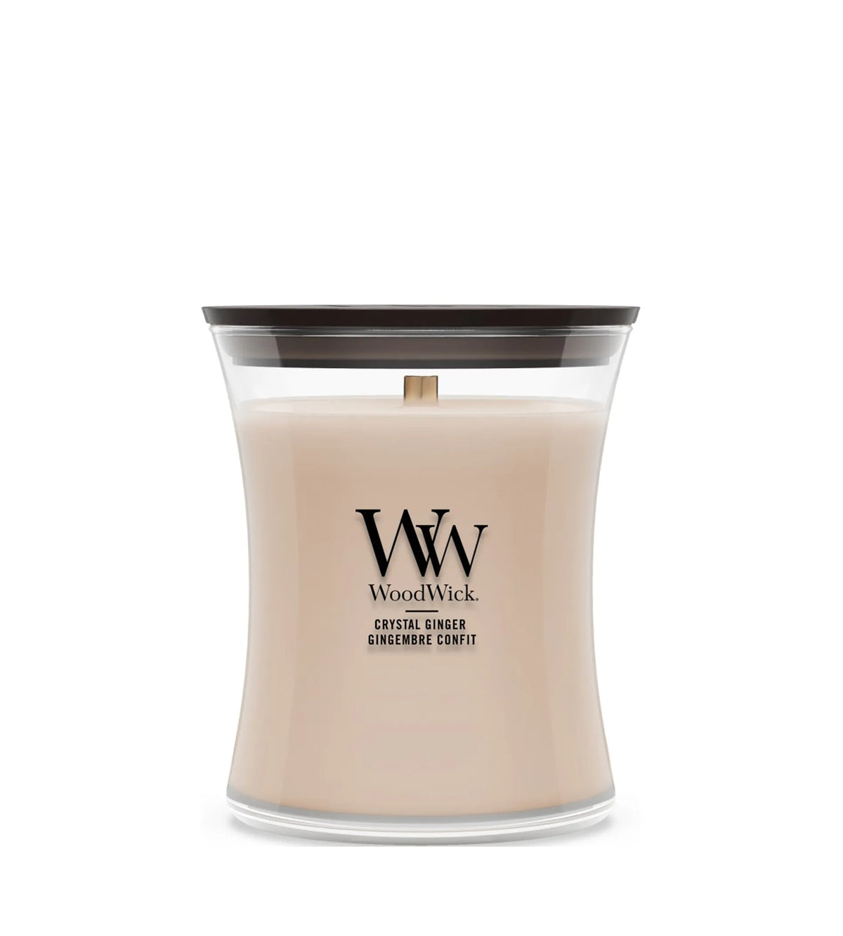 WoodWick Crystal Ginger Scented Candle With Wooden Wick 275g