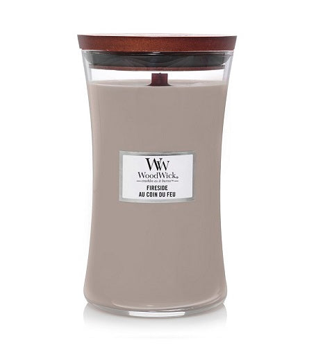 WoodWick Fireside scented candle with wooden wick 609,5 g