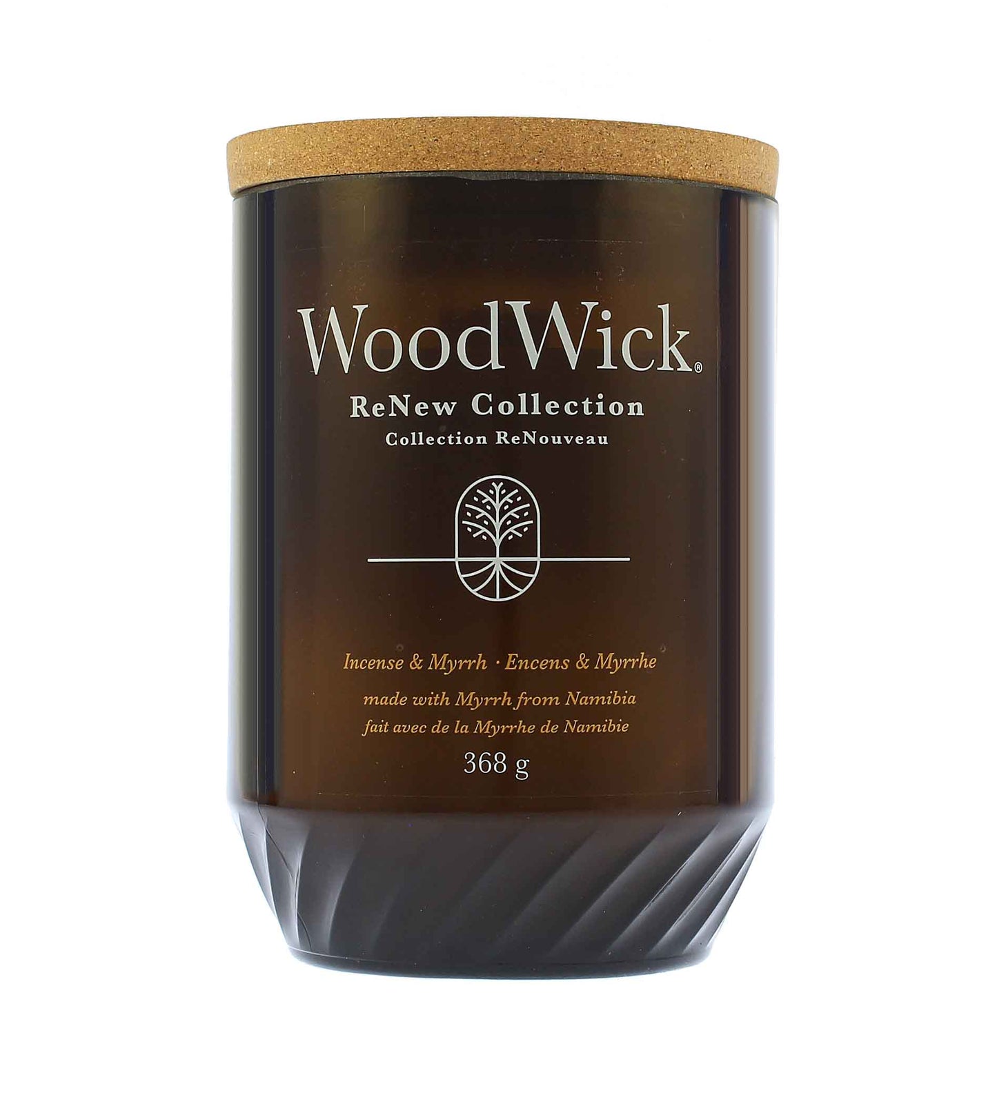 WoodWick ReNew Incense & Myrrh svíčka velká 368 g