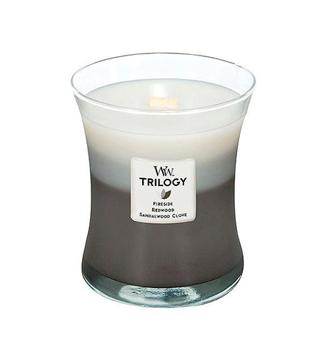 WoodWick Warm Woods scented candle with wooden wick 275 g
