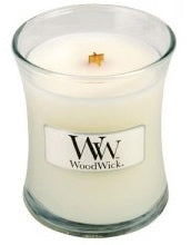 WoodWick White Tea & Jasmine scented candle with wooden wick 85 g
