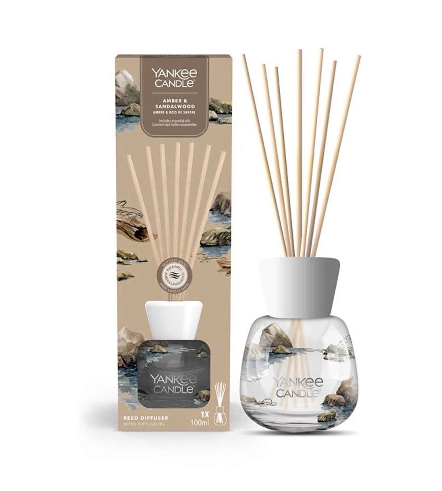 Yankee Candle Amber & Sandalwood Signature Reed Diffuser 100ml