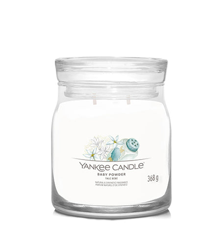 Yankee Candle Baby Powder signature svíčka střední 368 g