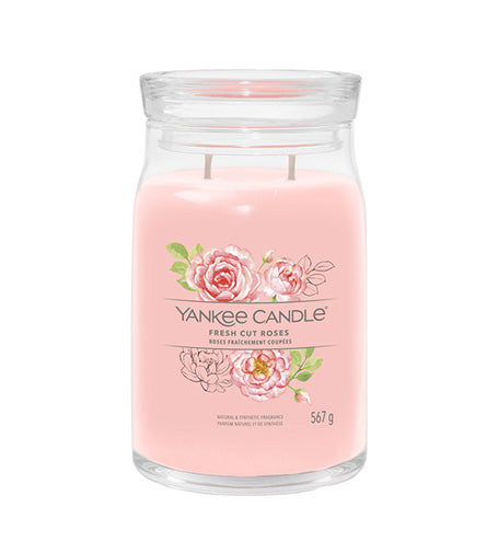 Yankee Candle Fresh Cut Roses signature svíčka velká 567 g