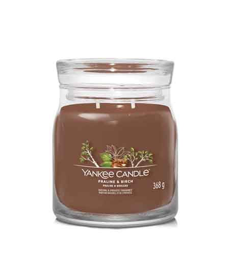 Yankee Candle Praline & Birch signature svíčka střední 368 g