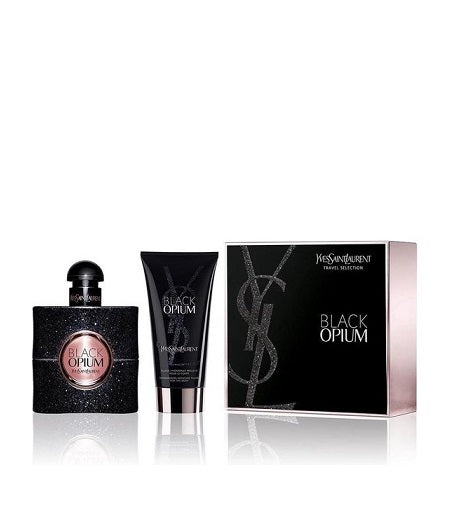 Yves Saint Laurent Black Opium eau de parfum for women 50 ml + tělová emulze se třpytkami 50 ml gift set