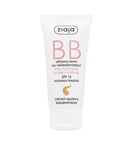 Ziaja BB Cream Normal, Dry & Sensitive Skin BB cream for normal and dry skin SPF 15 50 ml Dark