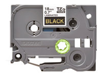 Brother TZe-344 - Adhésif standard - or sur noir - rouleau (1,8 cm x 8 m) 1 cassette(s) ruban laminé - pour Brother PT-D600, P-Touch PT-1880, D450, D800, E550, E800, P900, P950, P-Touch EDGE PT-P750 Super Promo PC