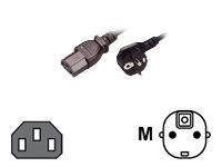 MCL Samar - Câble d'alimentation - CEE 7/7 (SCHUKO) (M) pour IEC 60320 C13 (F) - 3 m - noir Super Promo PC
