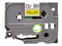 Brother TZe-S651 - Adhésif extra fort - noir sur jaune - Rouleau (2,4 cm x 8 m) 1 cassette(s) ruban laminé - pour Brother PT-D600, P-Touch PT-3600, D800, E550, E800, P750, P900, P950, P-Touch EDGE PT-P750 Super Promo PC