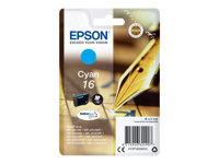 Epson 16 - 3.1 ml - cyan - original - emballage coque avec alarme radioélectrique - cartouche d'encre - pour WorkForce WF-2010, 2510, 2520, 2530, 2540, 2630, 2650, 2660, 2750, 2760 Super Promo PC