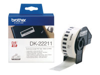 Brother DK-22211 - Étiquettes - blanc - Rouleau (2,9 cm x 15,2 m) - pour QL-1050, 1060, 500, 550, 560, 570, 580, 650, 700, 710, 720 Super Promo PC