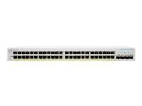 Cisco Business 220 Series CBS220-48P-4X - Commutateur - intelligent - 48 x 10/100/1000 (PoE+) + 4 x SFP+ 10 Go (liaison montante) - Montable sur rack - PoE+ (382 W) Super Promo PC