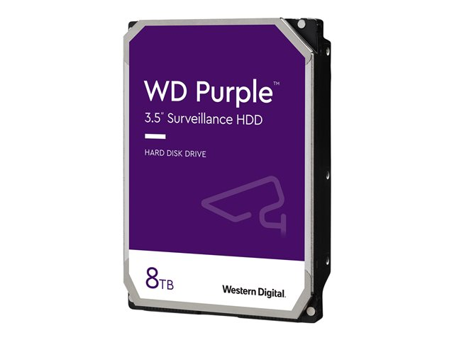 WD Purple WD84PURZ - Disque dur - 8 To - interne - 3.5" - SATA 6Gb/s - 5640 tours/min - mémoire tampon : 128 Mo Super Promo PC