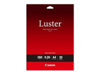Canon Photo Paper Pro Luster LU-101 - Papier photo lustré - 260 micromètres A4 (210 x 297 mm) - 260 g/m2 - 20 feuille(s) - pour PIXMA PRO-1, PRO-10, PRO-100 Super Promo PC