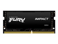 Kingston FURY Impact - DDR4 - kit - 64 Go: 2 x 32 Go - SO DIMM 260 broches - 3200 MHz / PC4-25600 - CL20 - 1.2 V - mémoire sans tampon - non ECC - noir Super Promo PC