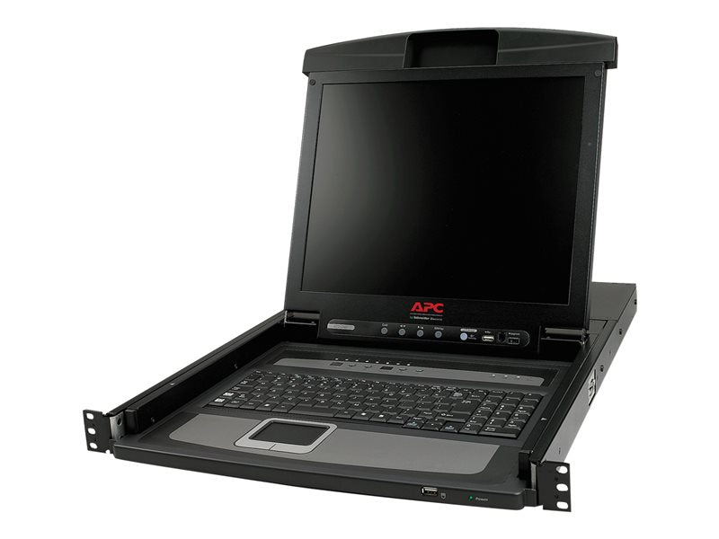 APC LCD Console - Console KVM avec commutateur KVM - 8 ports - PS/2 - 17" - montage en rack - VGA - noir - 1U Super Promo PC