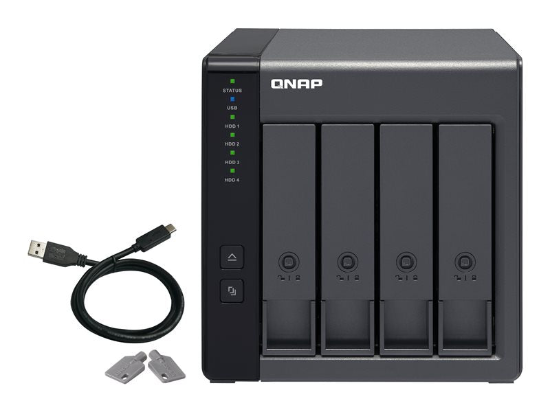 QNAP TR-004 - Baie de disques - 0 To - 4 Baies (SATA-300) - USB 3.2 Gen 1 (externe) Super Promo PC