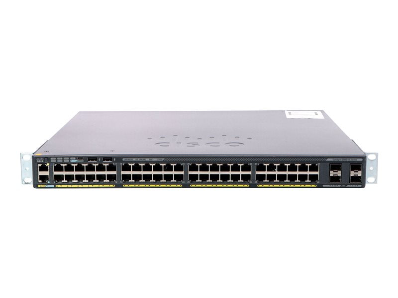 Cisco Catalyst 2960X-48LPS-L - Commutateur - Géré - 48 x 10/100/1000 (PoE+) + 4 x Gigabit SFP - Ordinateur de bureau, Montable sur rack - PoE+ Super Promo PC