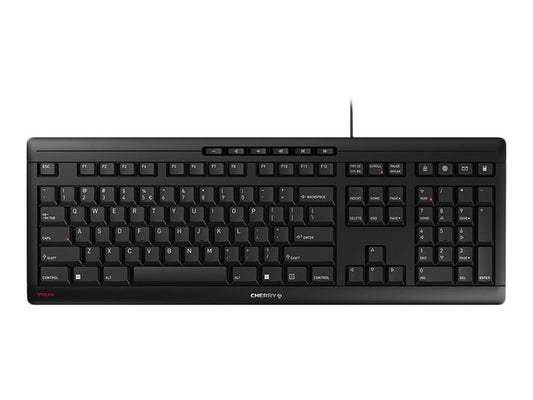 CHERRY STREAM - clavier - anglais américain avec le symbole de l'euro - noir Super Promo PC