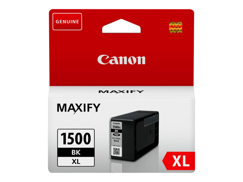 Canon PGI-1500XL BK - 34.7 ml - à rendement élevé - noir - originale - réservoir d'encre - pour MAXIFY MB2050, MB2150, MB2155, MB2350, MB2750, MB2755 Super Promo PC