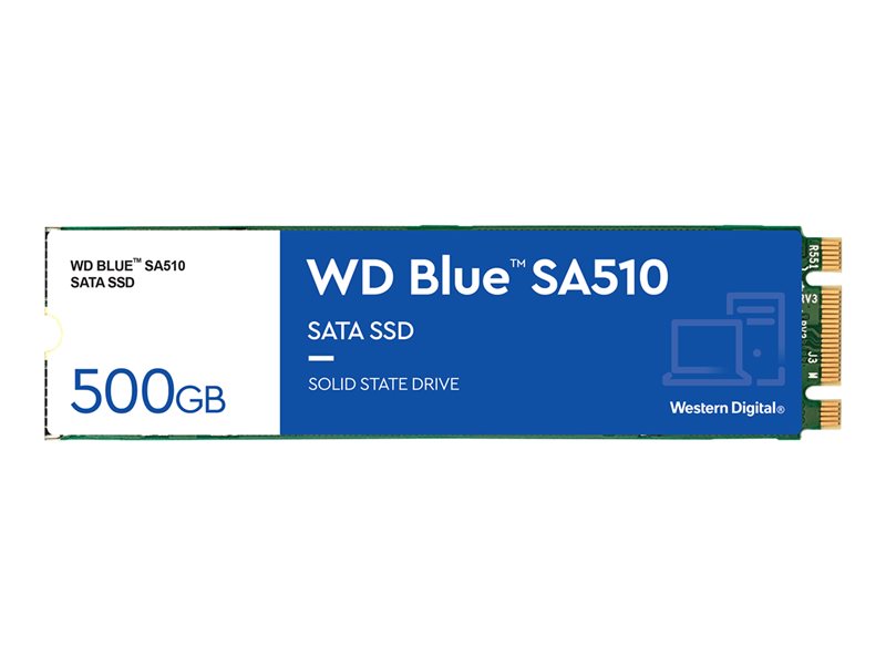 WD Blue SA510 WDS500G3B0B - SSD - 500 Go - interne - M.2 2280 - SATA 6Gb/s - bleu Super Promo PC